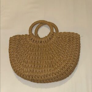 SHEIN Brown Woven Tote Bag